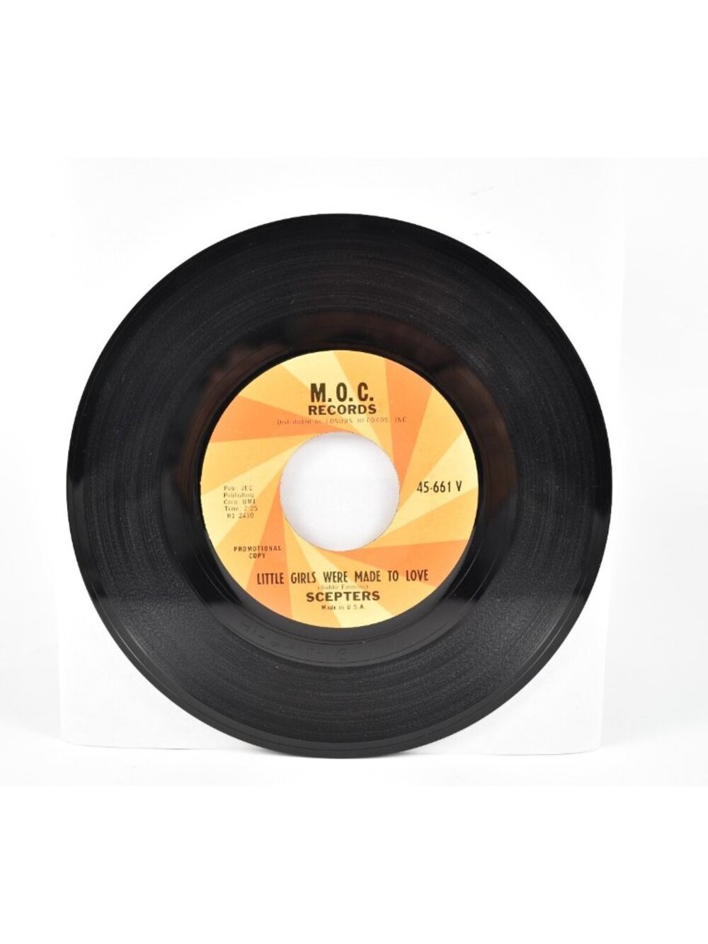 Scepters - Little Girls Were Made To Love / Love You Baby All The Time MOC Promo - Picture 3 of 4